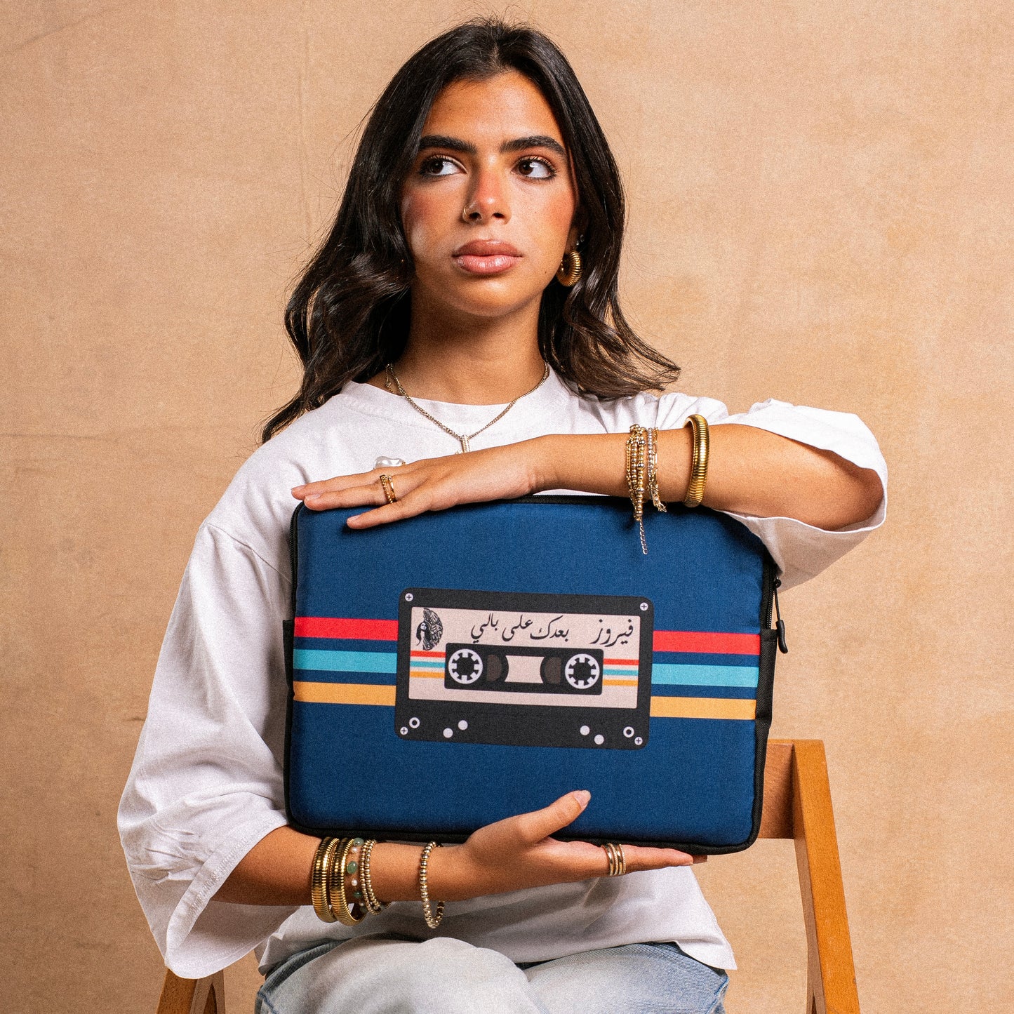 FAYROUZ VINTAGE MIXTAPE IPAD SLEEVE