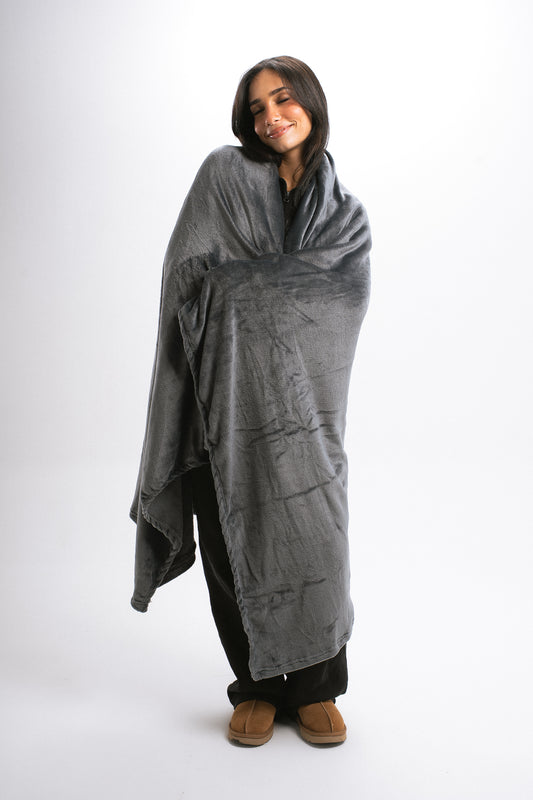 DARK GREY BLANKET