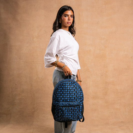 BLAH BLAH BLACK ‘N’ BLUE BACKPACK