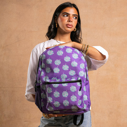 DISCO IN PURPLE BACKPACK