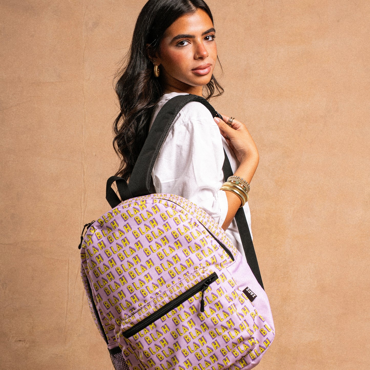 BLAH BLAH PINK ‘N’ YELLOW BACKPACK