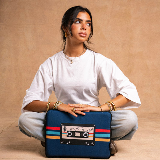 FAYROUZ VINTAGE MIXTAPE LAPTOP SLEEVE