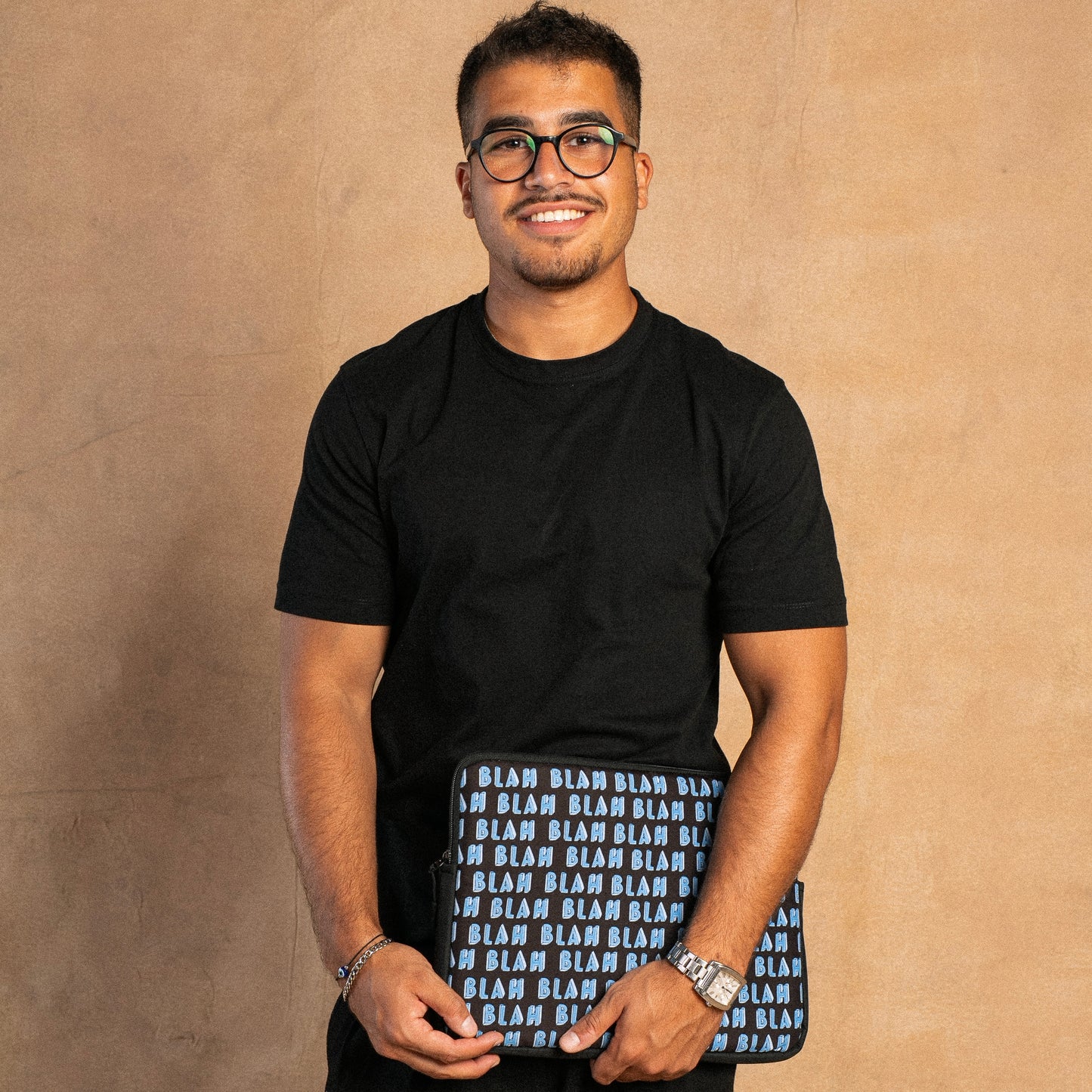 BLAH BLAH BLACK ‘N’ BLUE IPAD SLEEVE